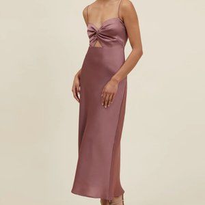 Park & Fifth Dress, Aletta Dress L - Mauve Bubble Satin